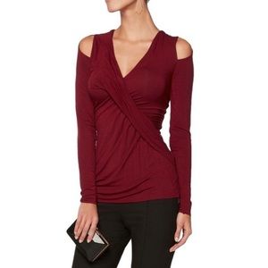 Bailey 44 cold shoulder top